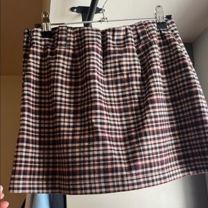 Abercrombie and Fitch Plaid mini Women's Skirt - Black and Brown